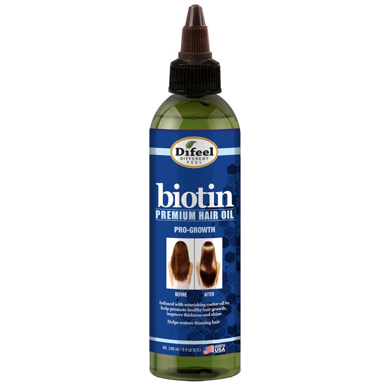 Difeel Biotin Progrowth Premium Hair Oil 8 oz. - Image 1