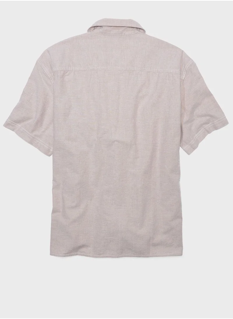 American Eagle Essential Button-Up Poolside Shirt