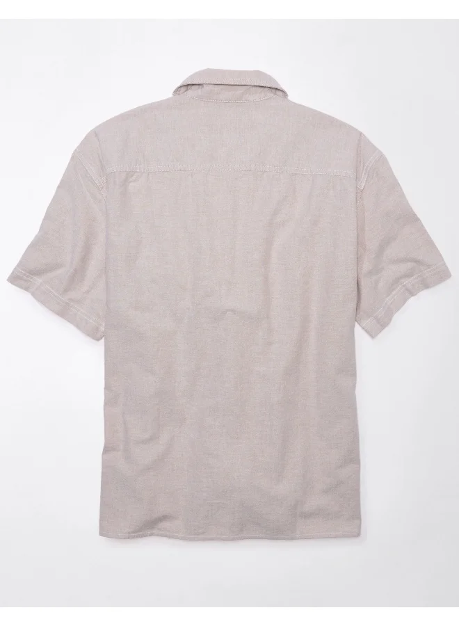 American Eagle Essential Button-Up Poolside Shirt