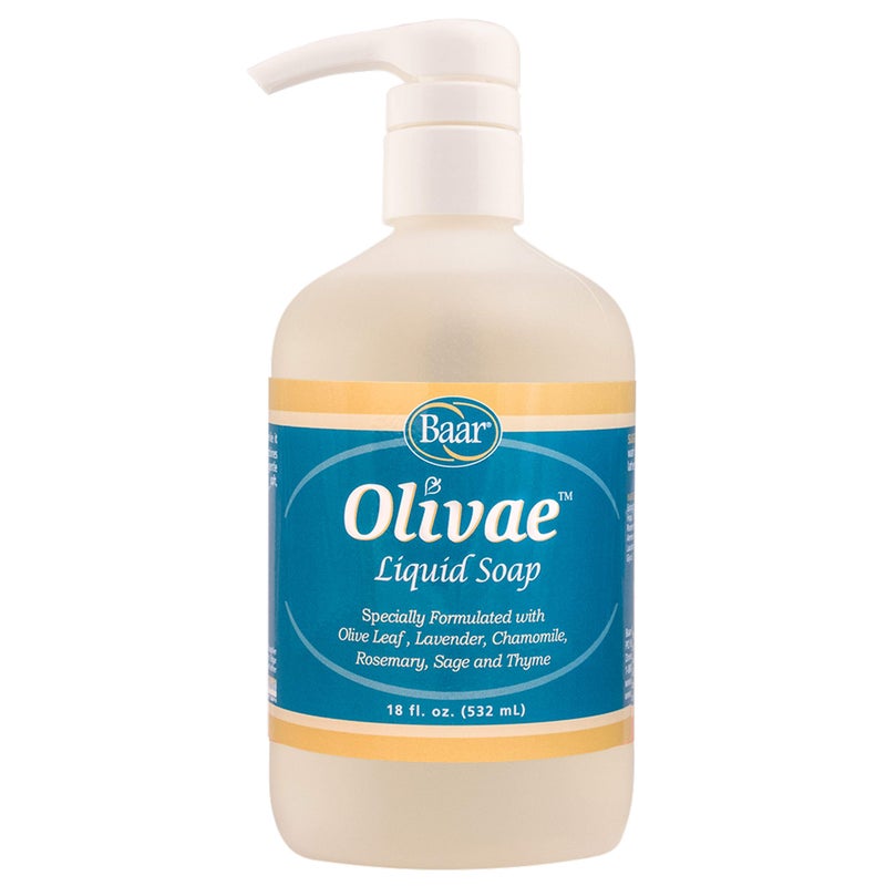 Baar Olivae Liquid Hand Soap and Facial Cleanser, 18 Ounces - Image 1