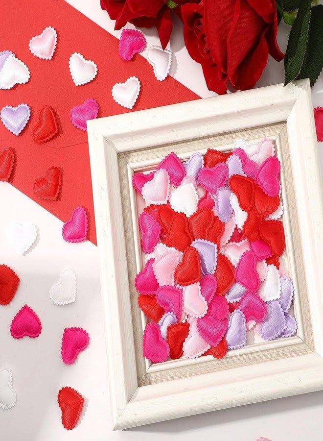 JUNEBRUSHS Valentine's Day Heart Confetti - 300 Pcs Pink, Red, Purple, White Romantic Table Decor for Mother's Day, Anniversary - Image 4