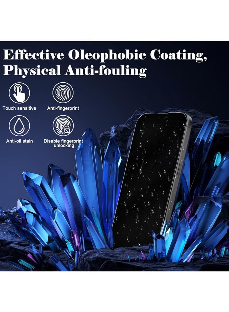 روك بو 2 جهاز كمبيوتر شخصي زجاج مقلص متوافق مع iPhone 17 PRO MAX حماية الشاشة الخصوصية [مكافحة التجسس] [مكافحة الخدش] [صلابة 9H] زجاج مقلص لـ iPhone 17PRO MAX - Image 2