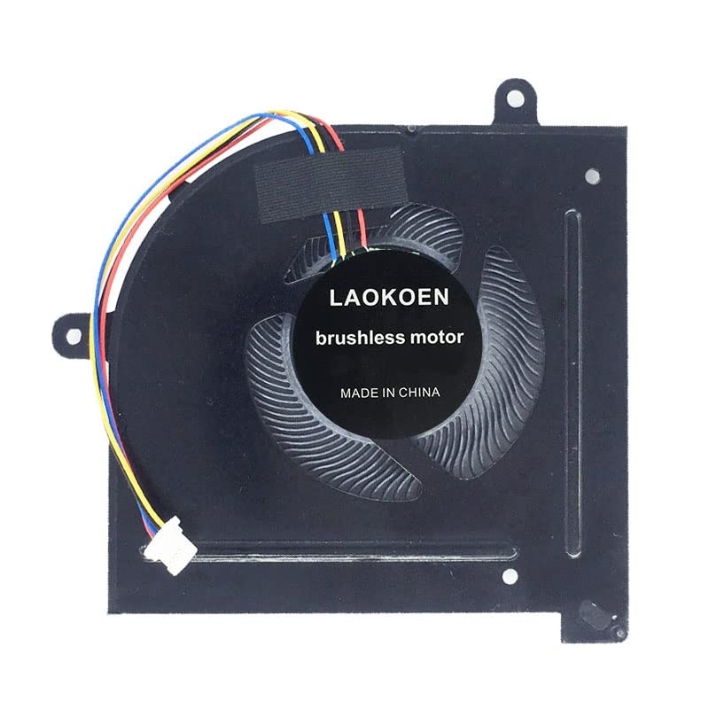 LAOKOEN New Replacement Cooling Fans for MSI GS63 GS63VR GS73 GS73VR GS62 GS72 MS-17B1 MS-17B2 MS-16K2 MS-16K3 MS-16K4 MS-16K5 Stealth Pro Series CPU Cooling Fan BS5005HS-U2F1 DC 5V (4-Pin 4-Wire) - Image 1