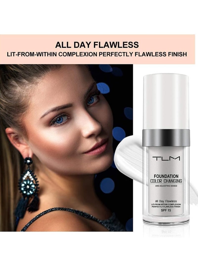 تي إل إم تغيير اللون Tlm Foundation، SPF15، النهاية الكاملة طوال اليوم، 30 مل - Image 3