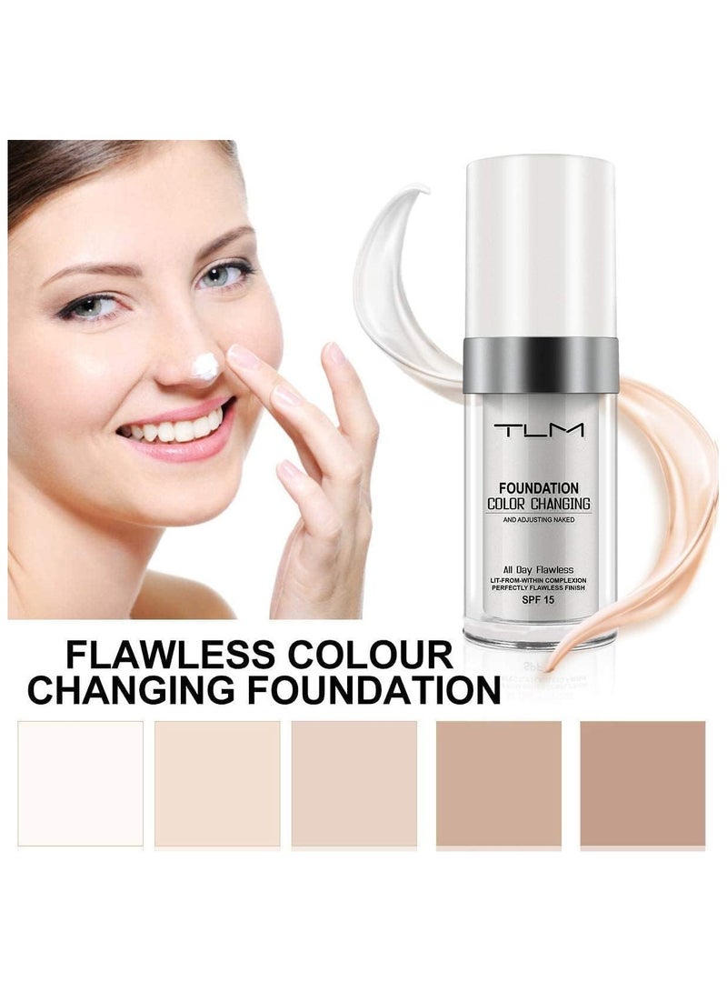 تي إل إم تغيير اللون Tlm Foundation، SPF15، النهاية الكاملة طوال اليوم، 30 مل - Image 2