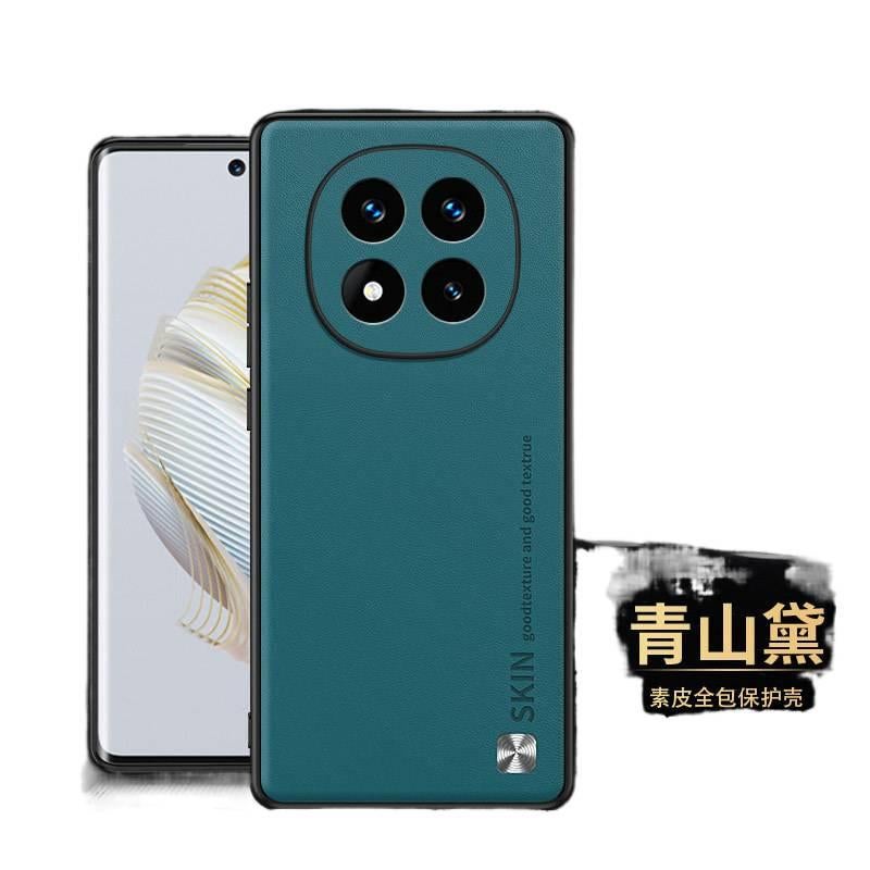MS غطاء واقي بملمس جلد لـ Redmi Note 14 مع مقاوم للصدمات وحماية من السقوط مع مقاوم للصدمات مع مقاومة بصمات الأصابع مع تغطية كاملة باللون Mountain Green باللون الأخضر باللون الأحمر - Image 1