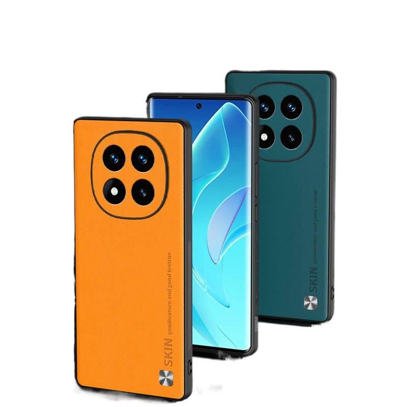 MS غطاء واقي بملمس جلد لـ Redmi Note 14 مع مقاوم للصدمات وحماية من السقوط مع مقاوم للصدمات مع مقاومة بصمات الأصابع مع تغطية كاملة باللون Mountain Green باللون الأخضر باللون الأحمر - Image 3