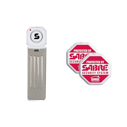 Sabre 120 dB Wedge Door Stop Security Alarm Extremely Loud Wireless Siren Audible Up to 1500 Ft NonSkid Pad Compact Alarm Great for Home Travel Apartment or Dorm - Image 1