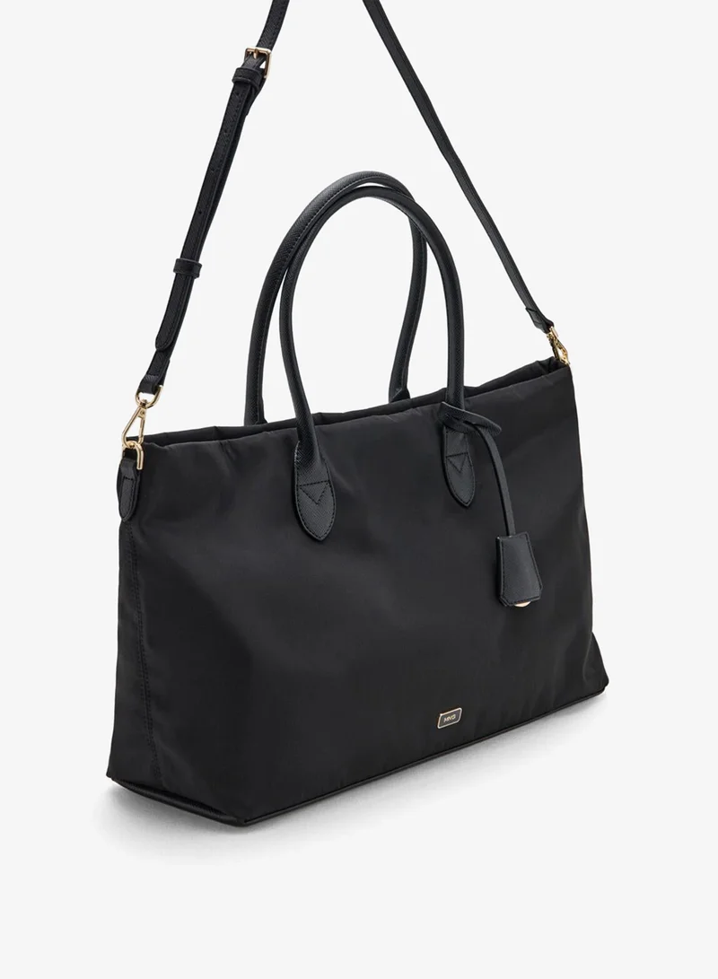 Mango Shopper Bag With Double Handle