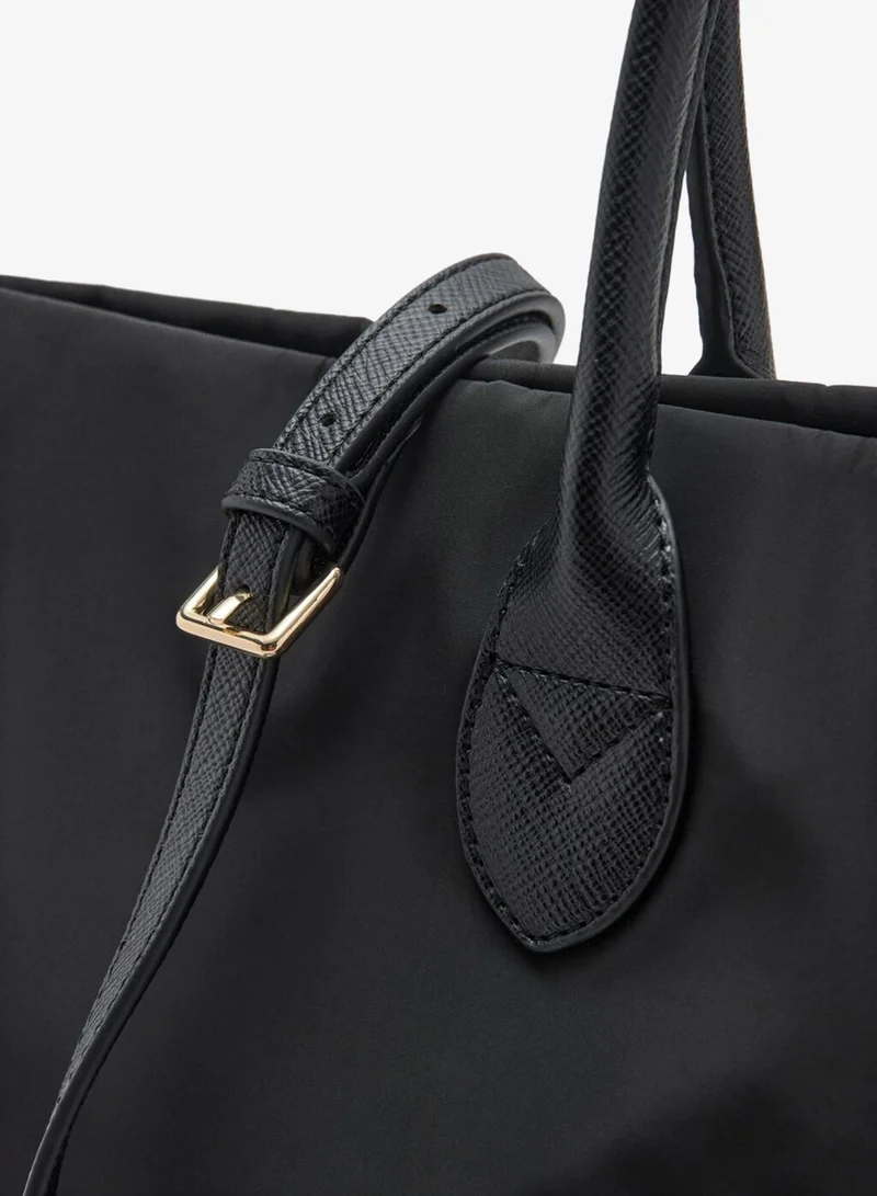 Mango 99-NEGRO Shopper Bag With Double Handle for Women | Best Price UAE
