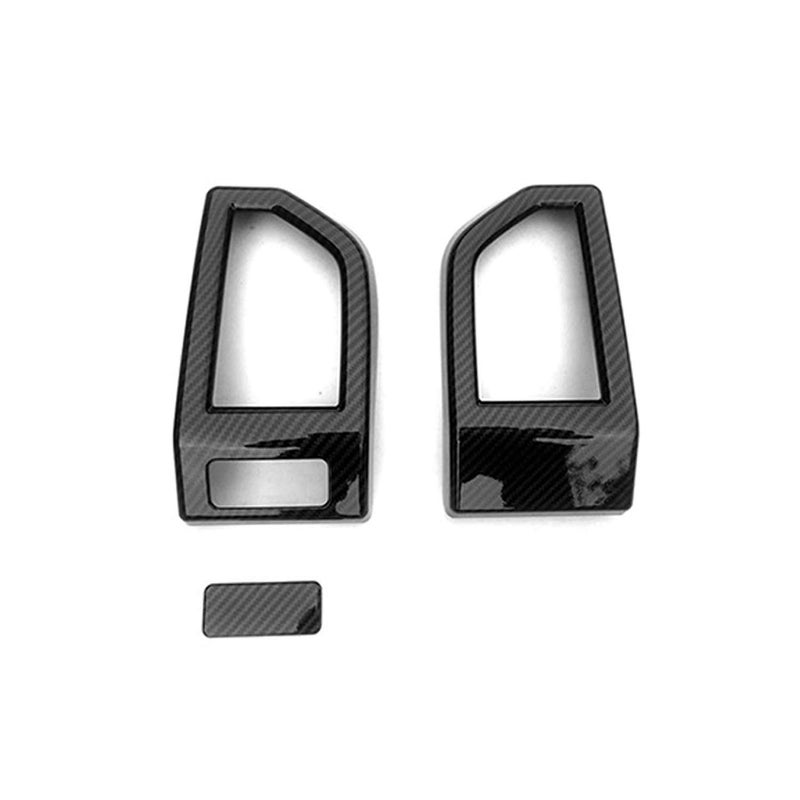 Keptrim for F-150 ABS Carbon Fiber Dash Air Conditioner Outlet Vent Trim for 2015-2020 Ford F150, 3pcs - Image 2