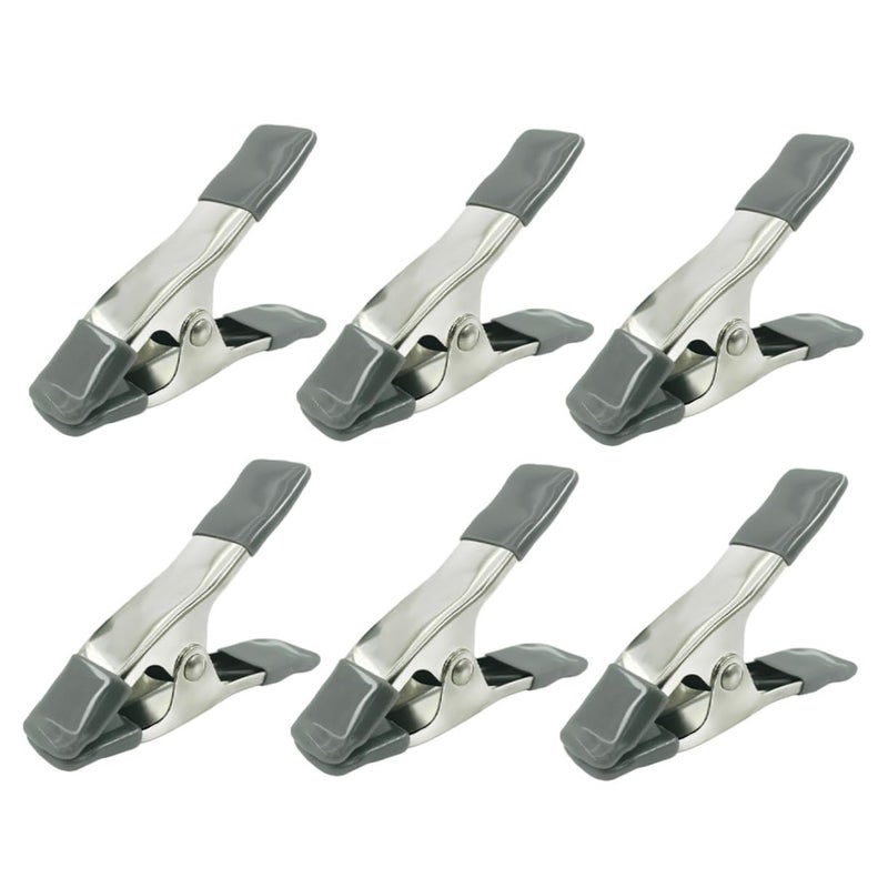 Heavy Duty 6PCS Spring Clamps for Photography Backdrop Studio Reflectors Lightweight Portable - Image 2