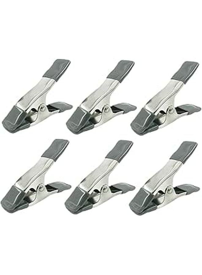 Heavy Duty 6PCS Spring Clamps for Photography Backdrop Studio Reflectors Lightweight Portable - Image 1