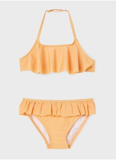 NAME IT Kids 2 Pack Frilly Halter Bikini  - Image 1