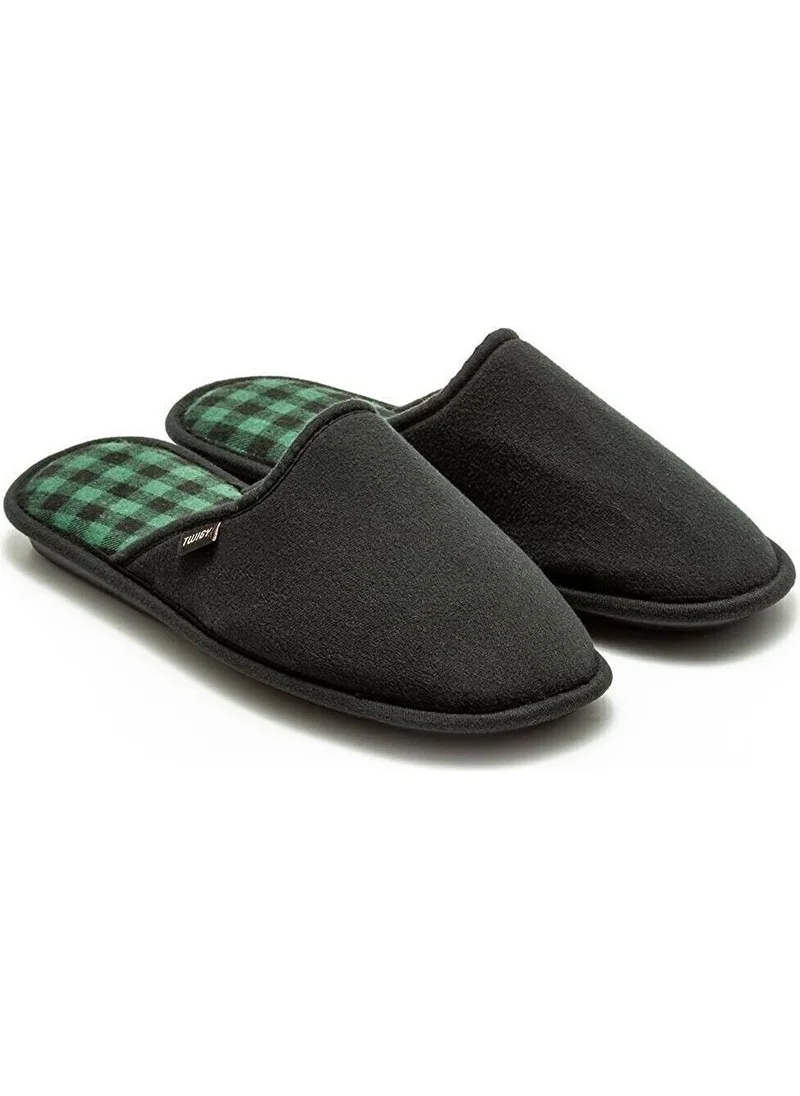 Twigy TT0356 Square Black Men's Slippers