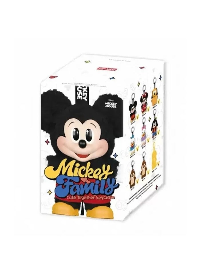 Disney Mickey Mouse Mickey Family Cute Together Keychain Series Figures Blind Box, Random Design Action Figures Collectible Toys Home Decorations - Image 1