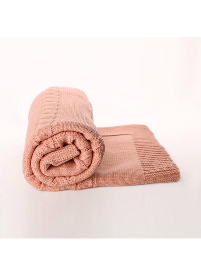 Mamas Gift Breathable Knit Blanket Well Made Cellular Baby Blanket by Ultra-soft Cotton Knit Material, Ideal for All Seasons. We Design for Your Baby According to the Actual Measurement, - Image 2