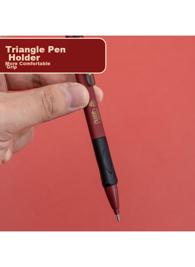 M&g Stationery 2b Mechanical Pencil And Card Sharpener Set, Forbidden City Culture Golden List Series Exam/graduate School Entrance Exam/civil Service Exam 4-piece Set Hamp1455 Exam Kit - Image 2