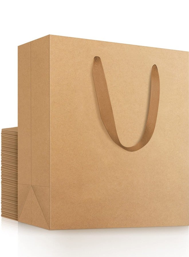 EUSOAR Extra Large Kraft Gift Bags,16"x6"x12" 25 pack Brown Paper Handle Craft Shopping Bags in Bulk, for Retail, Restaurant, Business, Party Favor, Grocery, Boutique, Birthday, Wedding, Baby Shower - Image 1