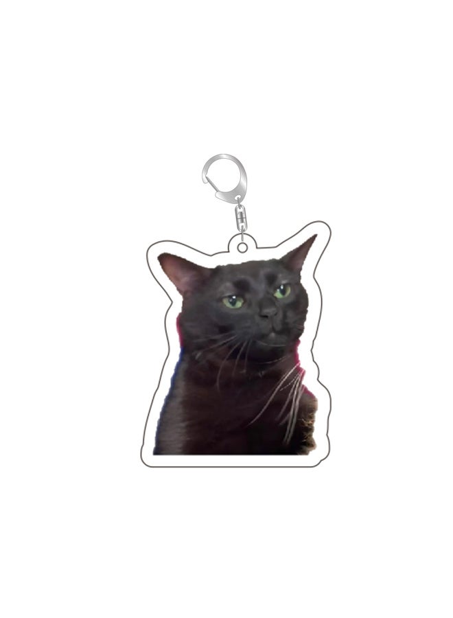 Generic Super Cute Bread Popping Cat Meow Meme Key Chain Keychains Ring for Accessories Bag Pendant Keyring Jewelry Fans Love Gifts-Color:Style 9-Size:55mm  - Image 4