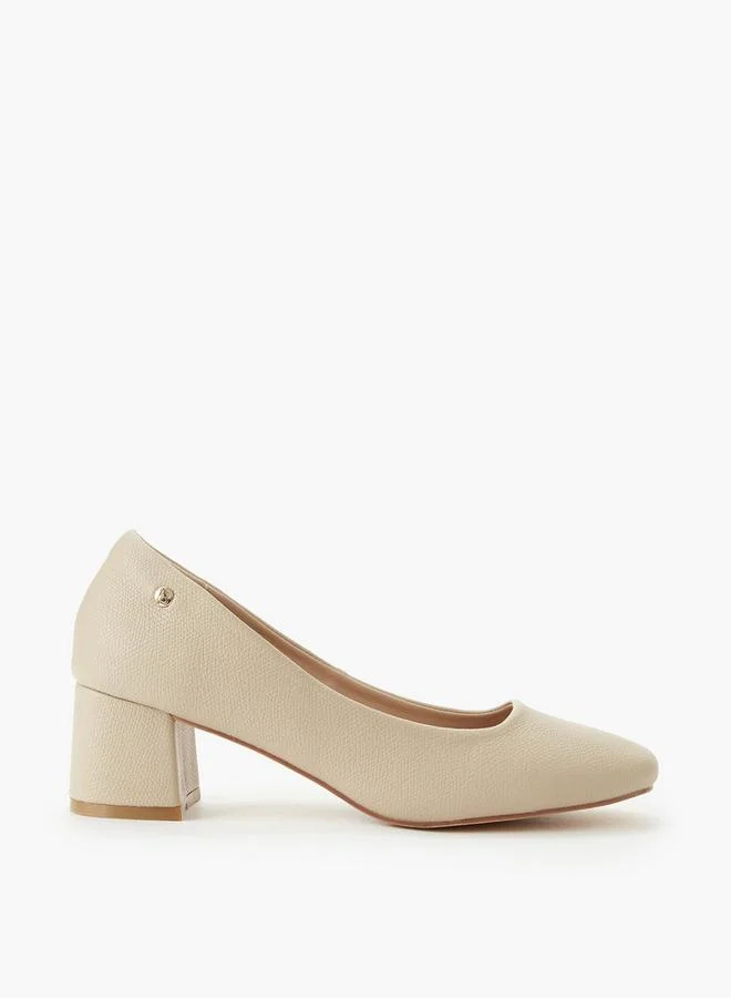 Flora Bella By Shoexpress BEIGE Flora Bella Women Block Heel Shoes for Women | Best Price UAE