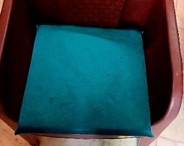 Namdev Art's Namdev Arts HR Pads Foam Dining ChairSquare Chair PadCar Seat Cushions Office Chair Kitchen Pooja Soft Comfortable Sitting 16X16X175 InchTeal Green Pack of 4 - Image 2