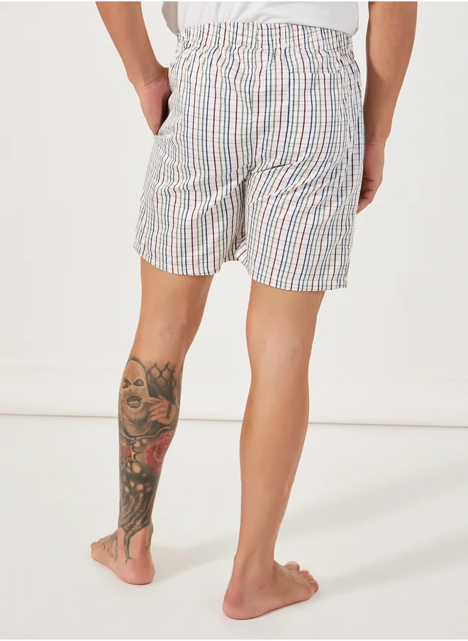 Styli Styli Pack of 2 - Checked Assorted Woven Boxers