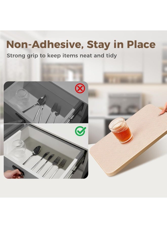 Silicone Drawer Roll for Kitchen Drawer or Cabinet and Refrigerator Drawer Washable and Water-proof to Protect Drawer from Oil 300*45cm White - Image 2