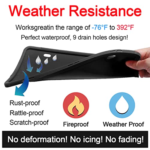 YALOK Black Silicone License Plate Frame with Drainage Holes, Universal US Car License Plate Bracket Holder. Rust-Proof, Rattle-Proof, Weather-Proof Car Accessories (Black/1PCS) - Image 4