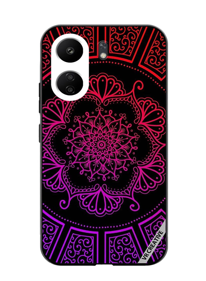 VR CREATIVE Protective Case Cover For Xiaomi Redmi 13C Mandala Design Multicolour - Image 1