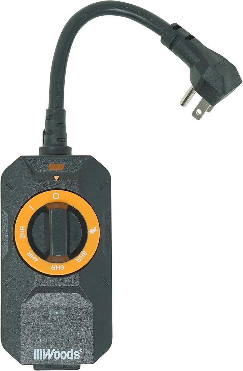 Woods 50121WD Outdoor Dusk to Dawn Lighting Timer 1 Grounded Outlet - Image 1