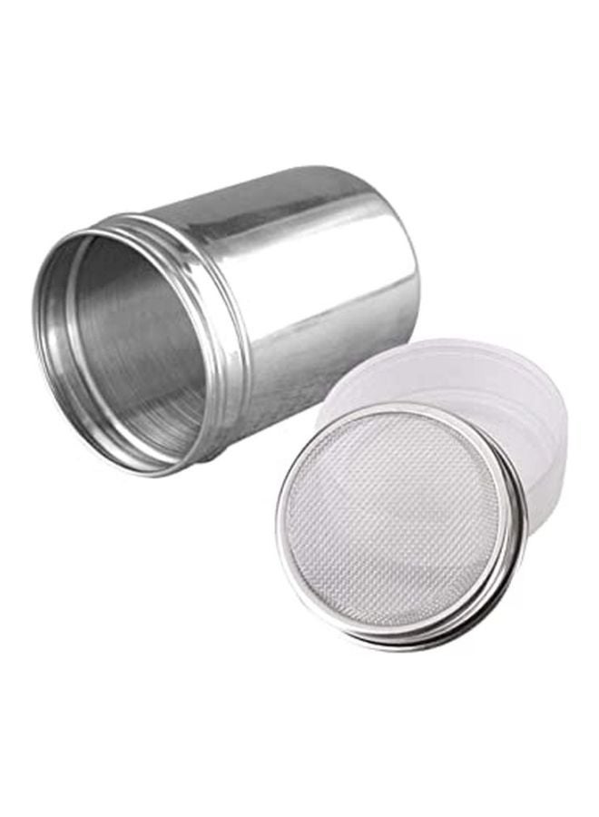 نورديك وير منفضة لمسحوق السكر مع غطاء فضي 2.7x5.25x6.5بوصة - Image 2