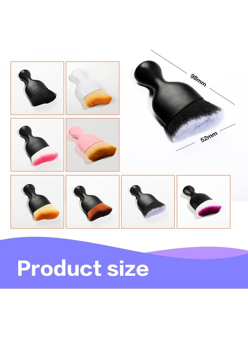 Car Interior Detailing Brush,Soft Bristle Cleaning Brush Car Detailing Brush Dusting Brush,Car Interior Cleaning Tool,Auto Detail Brush Car Dash Duster Brush (Black) - Image 4
