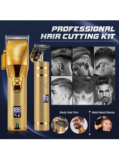 Ru syanl Hair Clippers for Men Professional Hair Trimmer Set Cordless Barber Clippers Beard Trimmer Hair Cutting Kit Rechargeable T Outliner Shaver Zero Gapped Haircut Grooming Kit  - Image 1