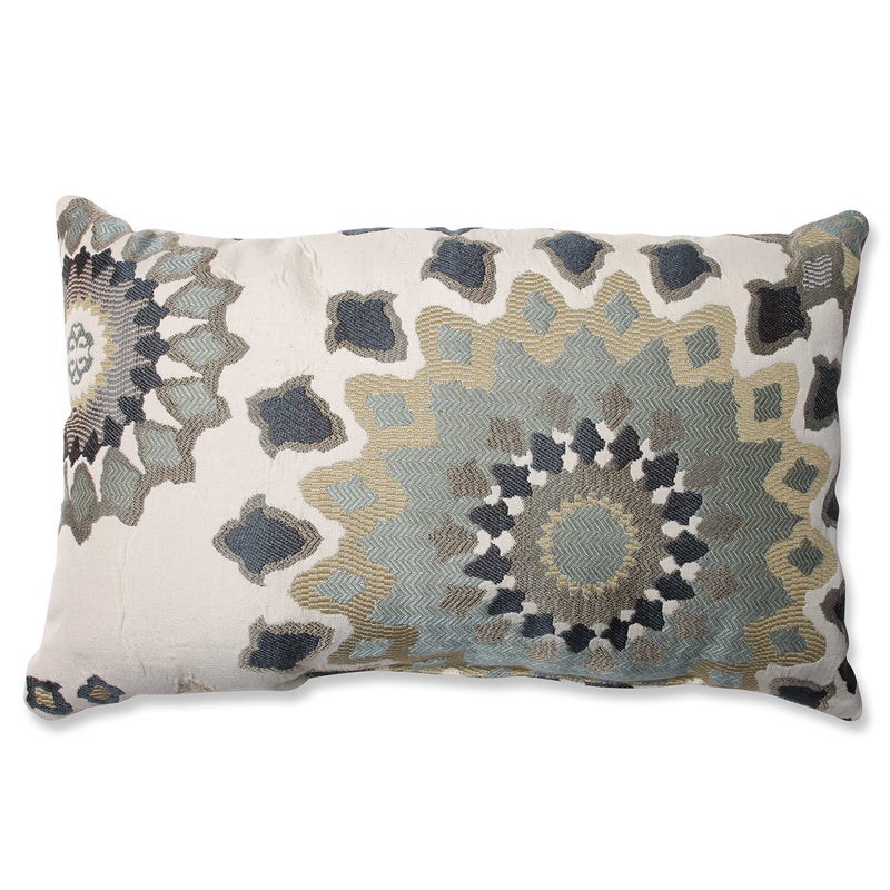 Pillow Perfect 560021 Perfect Marais Rectangular Throw Pillow,Blue - Image 3
