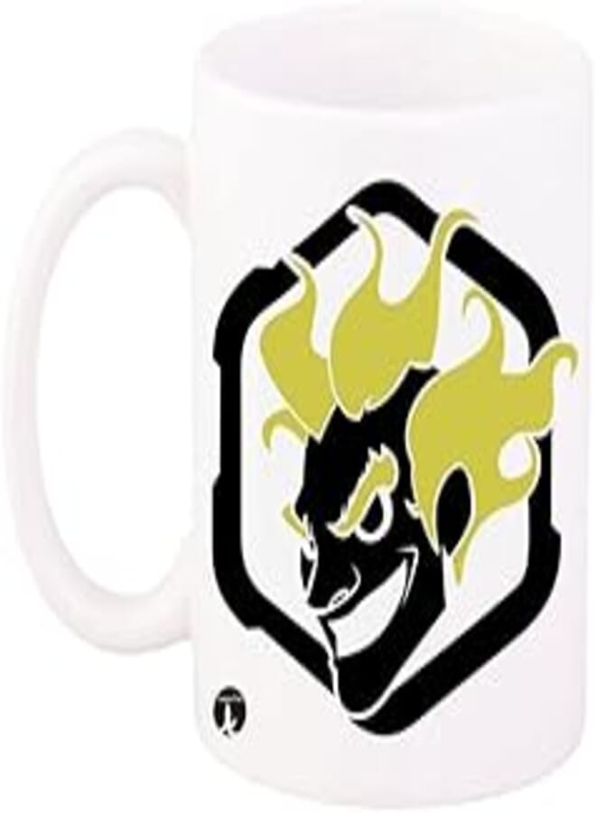 RYN PRINTED/The Video Game Overwatch/Design Mug White Black Yellow 11ounce