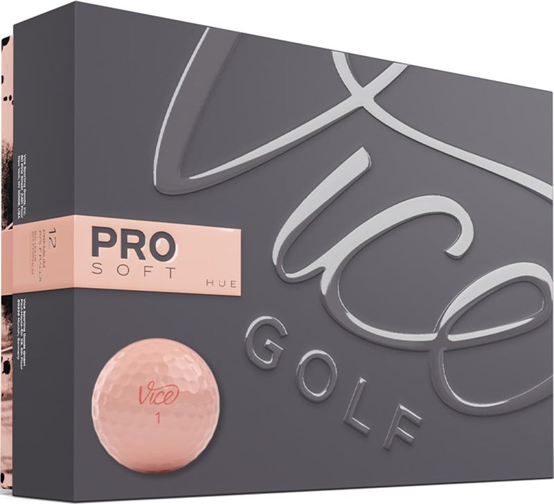 VICE Pro Soft Golf Balls (Prior Model), Peach Parfait - Image 1