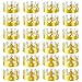 Aniann 28 Pack Gold Paper Crown Gold Foil Party Crown Hat Cap for Birthday Celebration Baby Shower Photo Props 2 Styles - Image 3