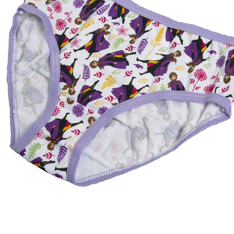 Disney Girls Frozen 100% Combed Cotton Panty Multipacks With Elsa, Anna And Olaf In Sizes 2/3t, 4t, 4, 6 8 Underwear, 10-pack, 4 US - Image 3