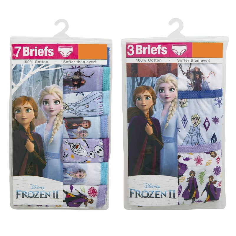 Disney Girls Frozen 100% Combed Cotton Panty Multipacks With Elsa, Anna And Olaf In Sizes 2/3t, 4t, 4, 6 8 Underwear, 10-pack, 4 US - Image 4