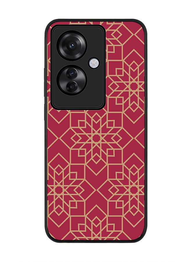 Stylizedd Rugged Black edge case for Oppo Reno11 F / Oppo F25 Pro 5G, Slim fit Soft Case Flexible Rubber Edges Anti Drop TPU Gel Thin Cover -  Ottoman Art - Image 1