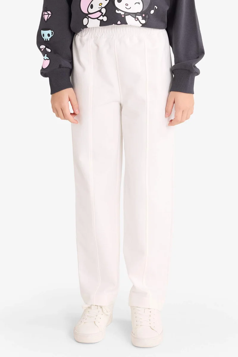 ديفاكتو Girl Barrel Fit Elastic Waist Sweatpants