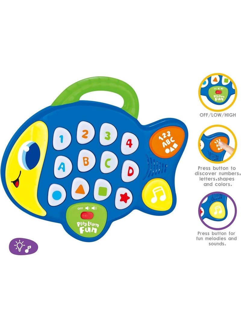 The Toys Home Fish with Light & Music Toy – Educational Developmental Toy for Toddlers – Enhances Fine Motor Skills, Hand-Eye Coordination, Creativity, Memory, and Cognitive Abilities - Image 2