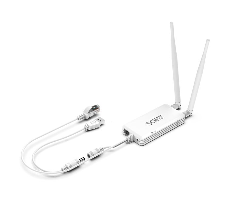 VONETS 2026 VAP11S-232 300Mbps WiFi to Ethernet Adapter 2.4G WiFi Bridge/Repeater/Mini Router/ RJ45 to RS232 Serial Server with 2 RJ45 Ports/Antennas USB/DC Powered for DVR Monitor Network Devices - Image 1