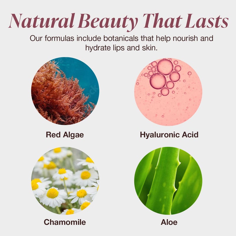 Mineral Fusion 2-in-1 Lip & Cheek Stain Merlot, 0.10 fl oz, Deep Cherry Red hydrating, long-lasting, matte lip and cheek color - Image 5