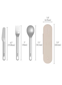 Bentgo Stainless Steel Travel Utensil Set - Sand  - Image 3