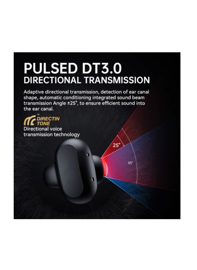 Mezone CLIPPER PRO Open Ear Bluetooth Wireless Earphones with Touch Control, IPX5 Waterproof & High Quality Bass Headphones, Black  - Image 3