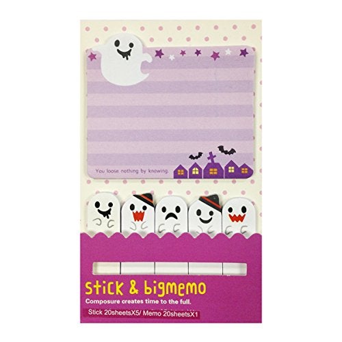 Wrapables® Bookmark and Memo Sticky Notes, Halloween Ghoulies - Image 4