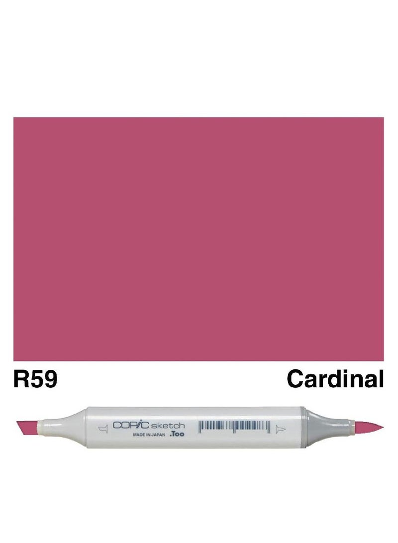 Sketch R-59 Graphic Art Marker Cardinal Twin Tip