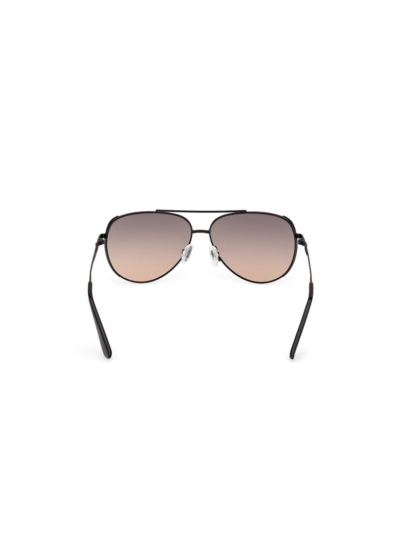 GUESS FULL RIM FEMALE PILOT BLACK METAL SUNGLASSES - Image 4